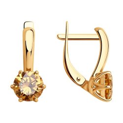 Серьги из серебра с фианитами (Арт.93-120-01633-2)
