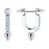 Серьги из серебра с фианитами «Арктик Пойнт» SOKOLOV (арт.9402)