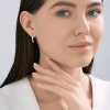 Серьги из серебра с фианитами «Арктик Пойнт» SOKOLOV (арт.9402)