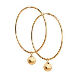 Серьги из золочёного серебра (Арт.93-124-01483-1)