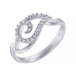 Кольцо из белого золота с бриллиантом (Арт.r38499a014w001_wg)
