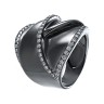 Кольцо золото с бриллиантами «Черная Орхидея» JIVAGOLD (арт.RD0556-005_KO_BLK)