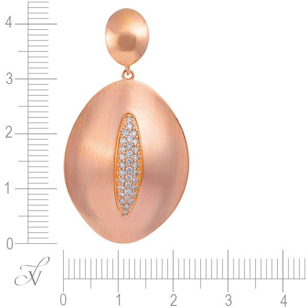 Кулон из золота с бриллиантом (Арт.sv_207p_pd_pink)