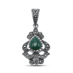 Подвеска Серебряные крылья (Арт.23391125496e_agat_markazit)