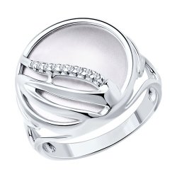 Кольцо из серебра с фианитами (Арт.94-110-01623-1)