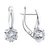 Серьги из серебра с фианитами (Арт.94-120-00420-1)