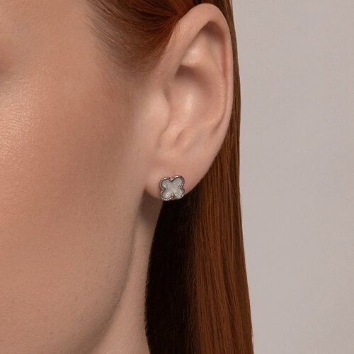 Серьги из серебра с эмалью (Арт.94026457)