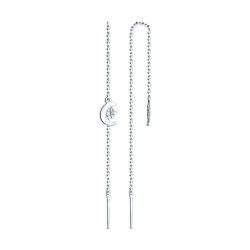 Серьги из серебра с фианитами (Арт.94-123-01439-1)