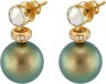 Серьги серебряные с жемчугом и куб. цирконием Pearl Kiss 26G от Rivoli (арт.ABS-3-12-26-G)