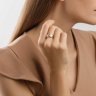 Кольцо из золота с фианитами (Арт.018735)