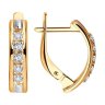 Серьги из золота с фианитами (Арт.029976)