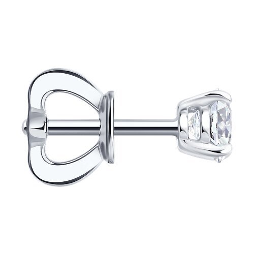 Серьга из белого золота с бриллиантом выращенным (Арт.9170005-3-5)