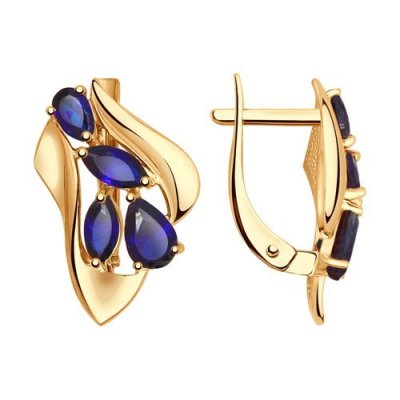 Серьги золотые пробы 585 (Арт.724804)