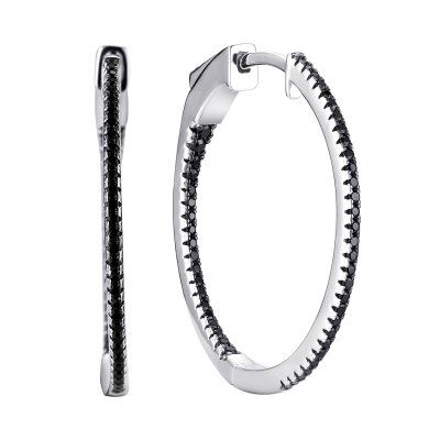 Серьги из серебра с шпинелью (Арт.cz-e02948-x-wb-x-x-b)