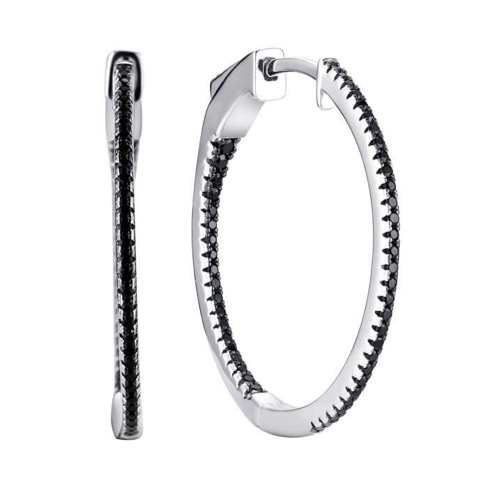 Серьги из серебра с шпинелью (Арт.cz-e02948-x-wb-x-x-b)