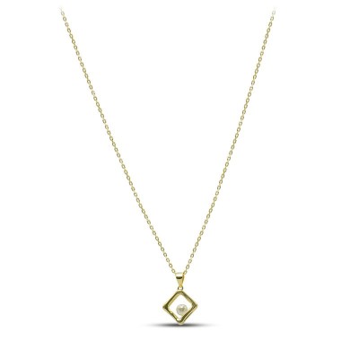 Ожерелье серебряное с жемчугом «Крылья мечты» My Jewels (арт.0522)