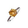 Кольцо с цитрином «Spring Shine» серебро Fresh Jewelry (арт.CZ-R00573-X-WB-YS-X-BR)