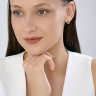 Серьги из серебра с аметистами и фианитами (Арт.92025325)