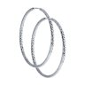 Серьги конго из серебра с алмазной гранью (Арт.94140003)