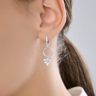 Серьги серебряные с фианитами «Светлая Пчёлка» Соколов (арт.94-121-00095-1)