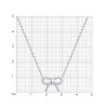 Колье из серебра с фианитами «Нежный Бант» Соколов (арт.94-170-00100-1)