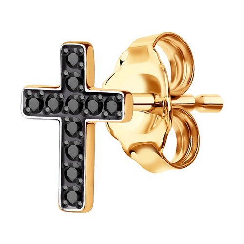Серьга из золота с фианитами (Арт.170033)