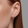Серьги из серебра с ситаллами и фианитами (Арт.92022926)