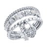 Кольцо из серебра с фианитами (Арт.94-110-01849-1)