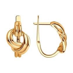 Серьги из золоченого серебра (Арт.93021095)