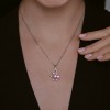 Колье из серебра с фианитами «Розовый Цветок» SOKOLOV (арт.94071049)