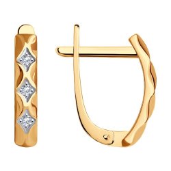Серьги из золота с фианитами (Арт.51-120-01685-1)