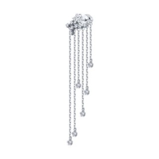 Серьги из серебра с фианитами «Каскад Сияния» Соколов (арт.9417-0380)
