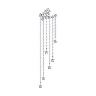 Серьги из серебра с фианитами «Каскад Сияния» Соколов (арт.9417-0380)