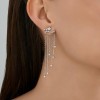 Серьги из серебра с фианитами «Каскад Сияния» Соколов (арт.9417-0380)