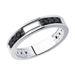 Кольцо из серебра с фианитами (Арт.94-110-01632-1)