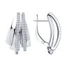 Серьги из серебра с фианитами (Арт.94-120-00425-1)