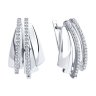 Серьги из серебра с фианитами (Арт.94-120-00425-1)