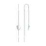 Серьги из серебра с фианитами (Арт.94026458)