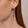 Серьги из серебра с фианитами (Арт.94026458)