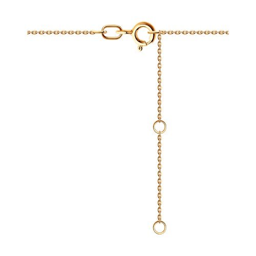 Колье из золота с бриллиантами и сапфиром (Арт.51-270-01768-1)