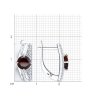 Серьги из серебра с гранатами и фианитами (Арт.94-320-00788-2)
