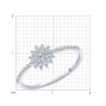 Кольцо из белого золота с бриллиантами (Арт.1012672-3)