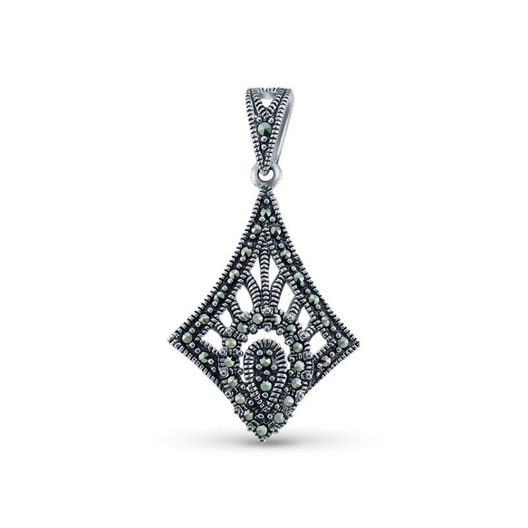 Подвеска Серебряные крылья (Арт.230019-300-39_markazit)