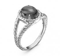 Кольцо из серебра с ситаллом и кораллом имит. MASKOM 100-1243