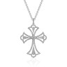 Ожерелье с бриллиантами «RELIGION» из белого золота Estet (арт.01Л622365)