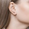Серьги из золота с алмазной гранью (Арт.026580)