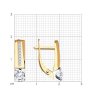Серьги из золота с фианитами (Арт.029012)