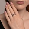 Кольцо из белого золота с бриллиантами (Арт.7010137-3)