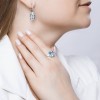 Кольцо золото 585 с топазом «Небесный блеск» Соколов (арт.715920)