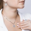 Кольцо золото 585 с топазом «Небесный блеск» Соколов (арт.715920)